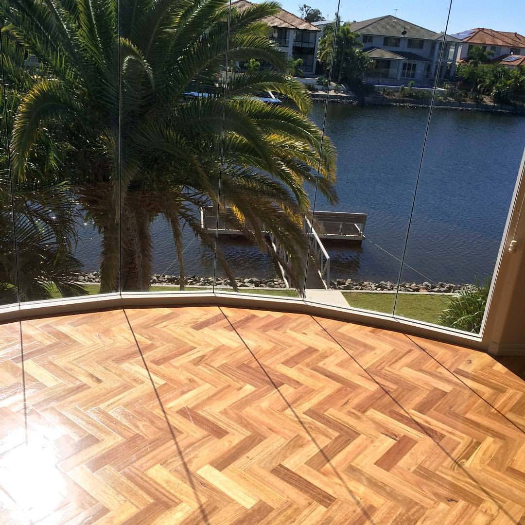 Parquetry flooring pattern from a Master Timber Floors project