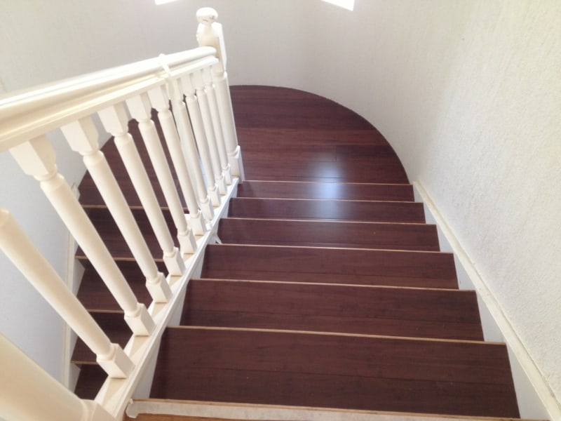 Bamboo stairs installed by Master Timber Floors