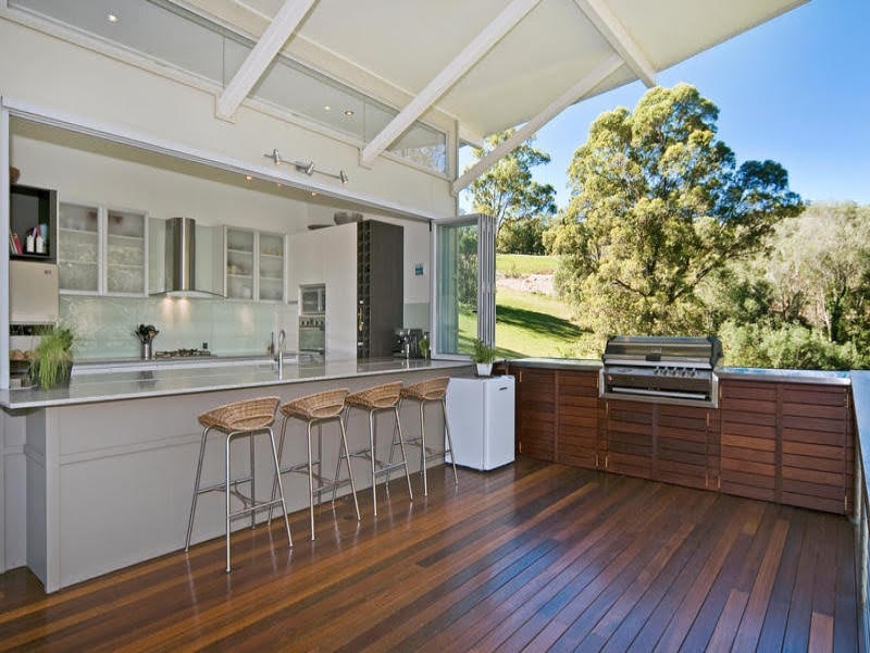 Timber outdoor deck that benefits from regular coating and care