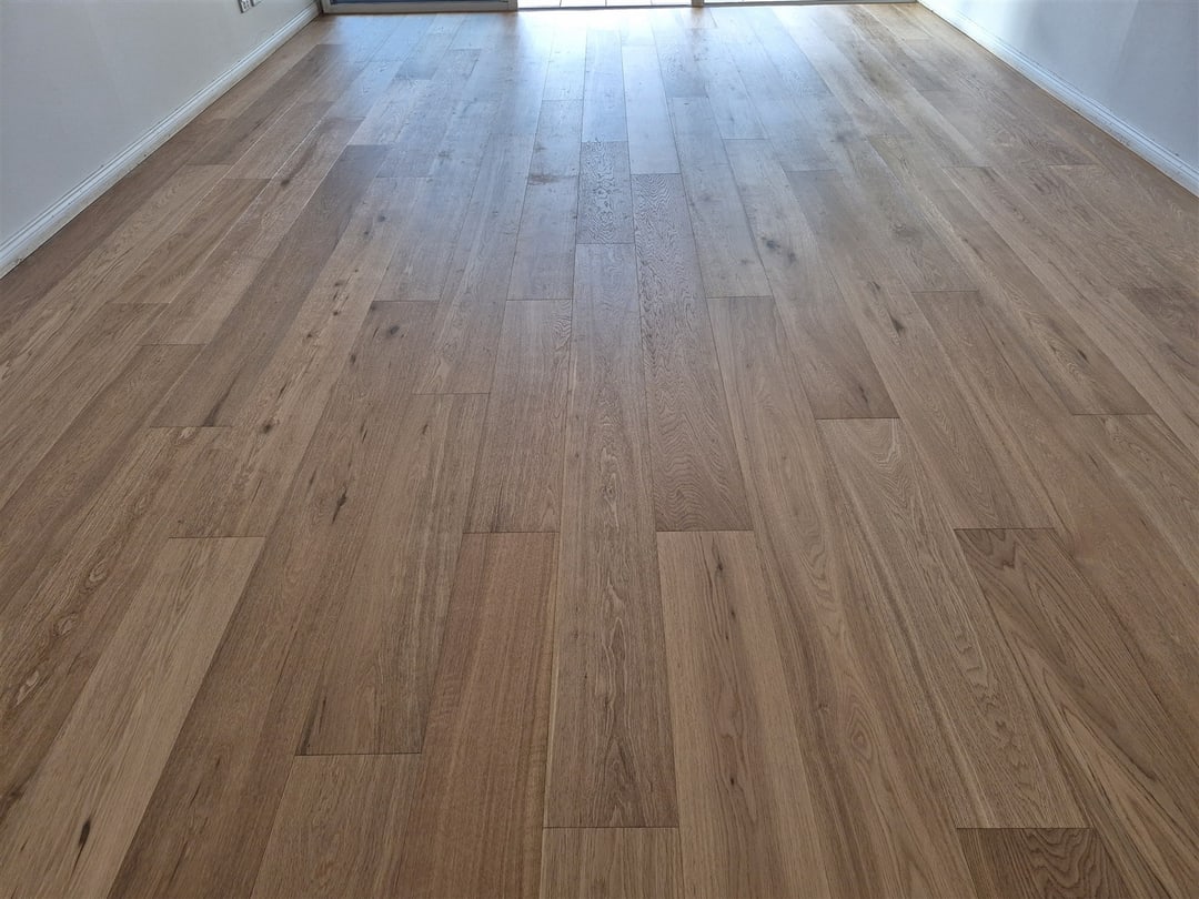 Long view across the engineered oak floor, Brisbane