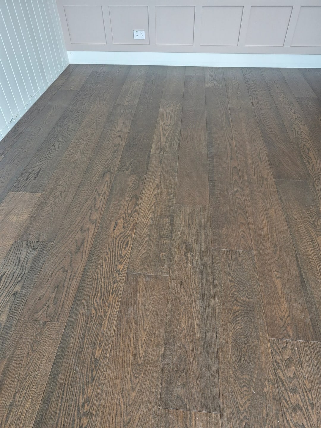 Walnut engineered timber floor detail, Graceville, Brisbane