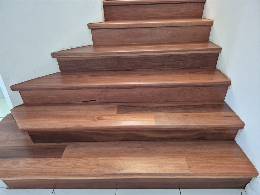 Close view of the jarrah treads and nosings, Brisbane