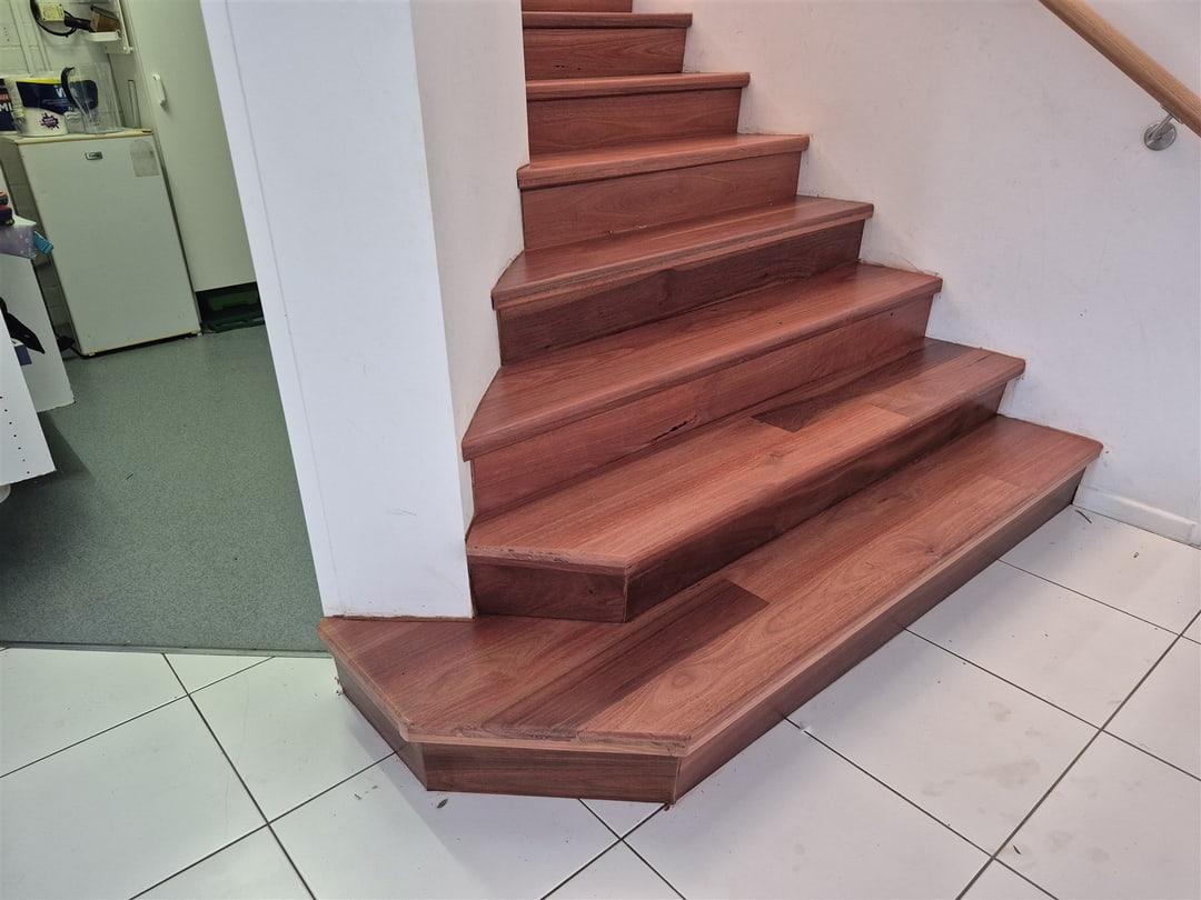 Side view of the jarrah staircase, Brisbane