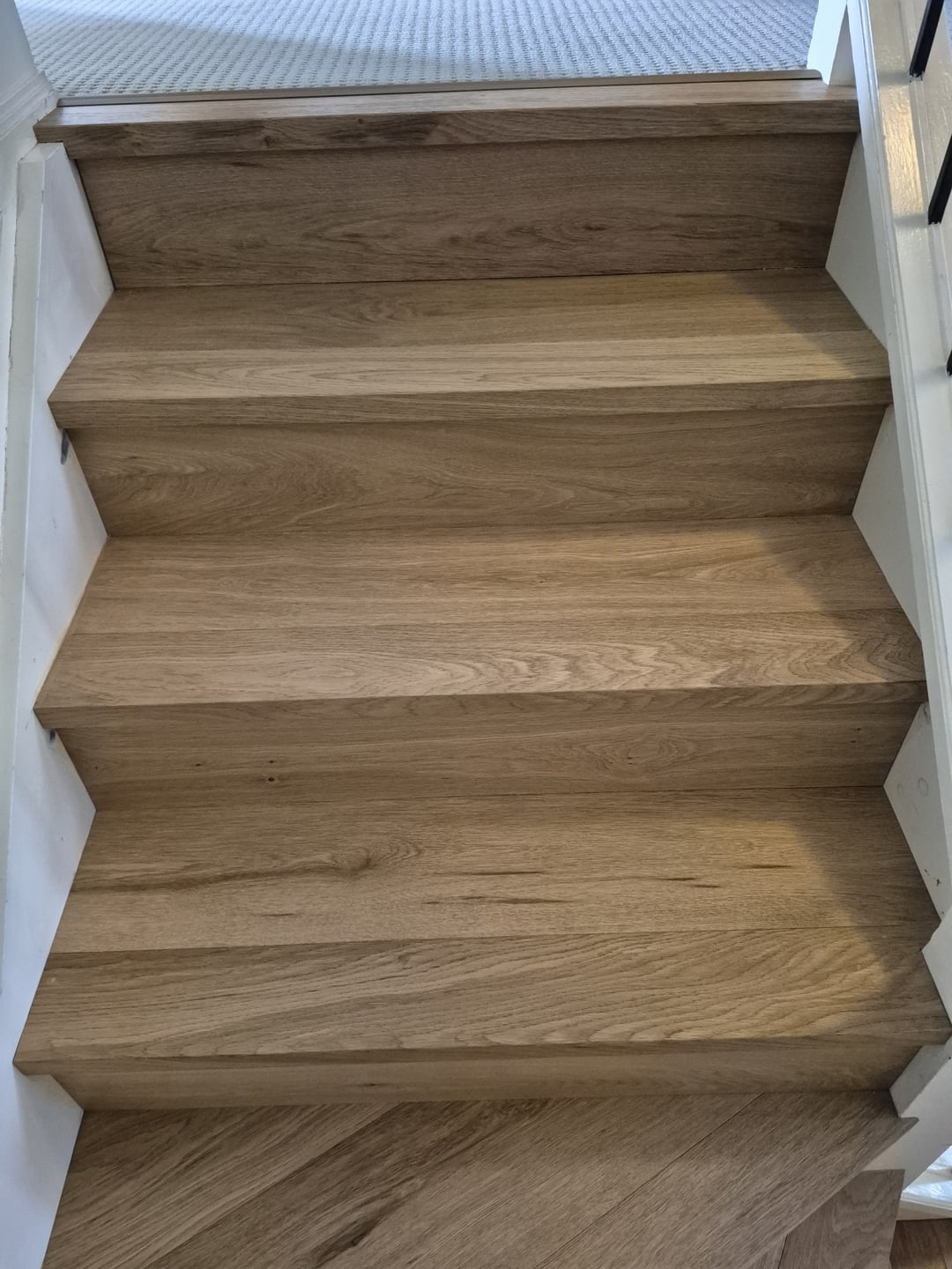 Looking up the oak stair flight, Brisbane